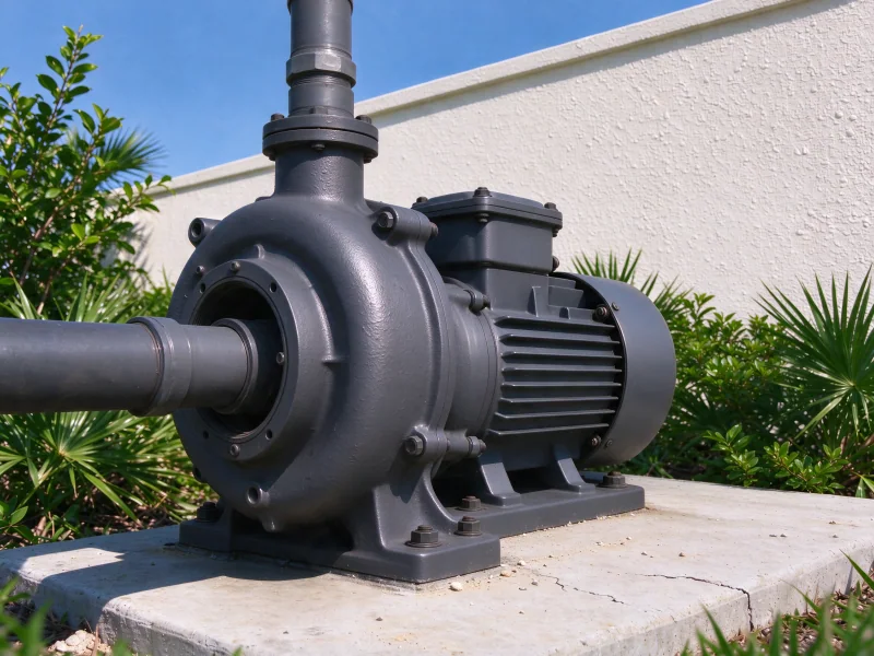 After: new jet pump in the same position