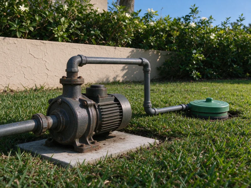 Irrigation jet pump with its discharge toward the valve box