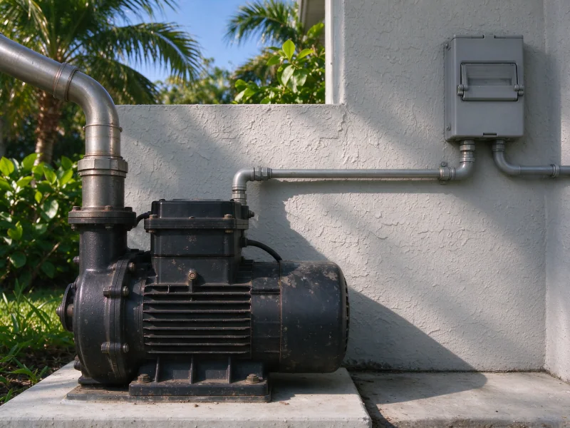 Jet pump motor and closed disconnect switch