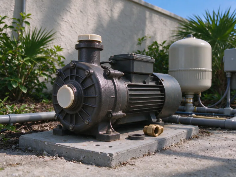 New jet pump with capped ports and a union on the pad