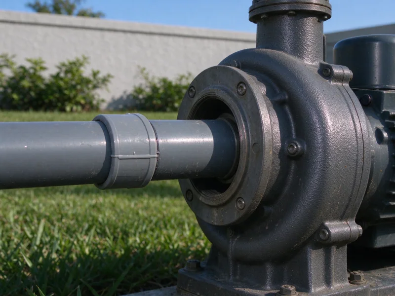 Suction union leading into a jet pump